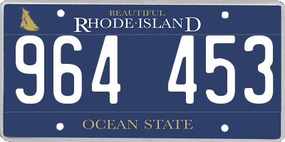RI license plate 964453