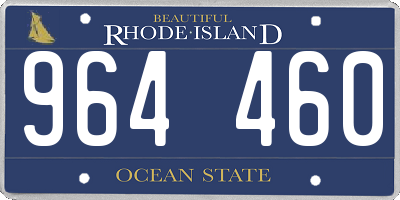 RI license plate 964460