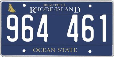RI license plate 964461