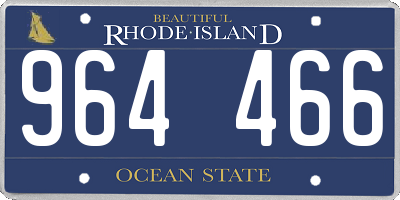 RI license plate 964466