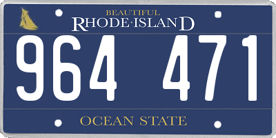 RI license plate 964471