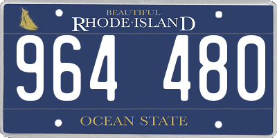 RI license plate 964480