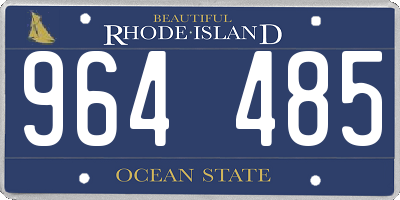 RI license plate 964485