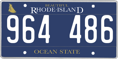 RI license plate 964486