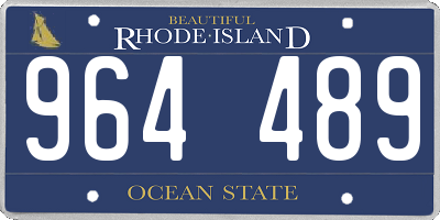 RI license plate 964489