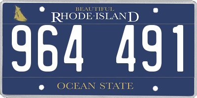 RI license plate 964491