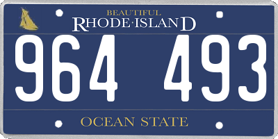 RI license plate 964493