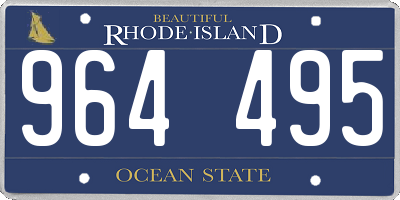 RI license plate 964495