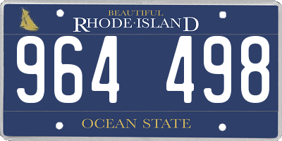 RI license plate 964498