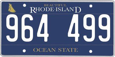 RI license plate 964499
