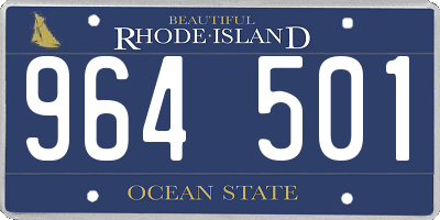 RI license plate 964501