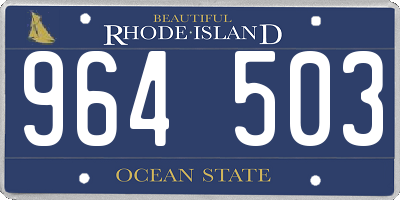 RI license plate 964503