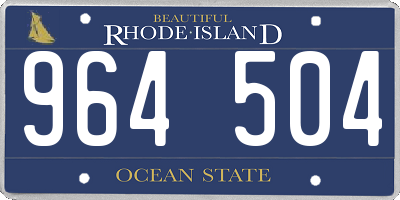 RI license plate 964504