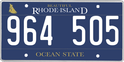 RI license plate 964505