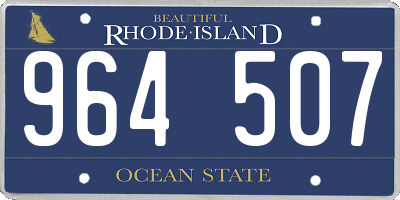 RI license plate 964507