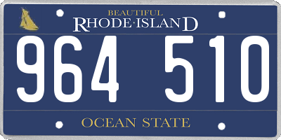 RI license plate 964510