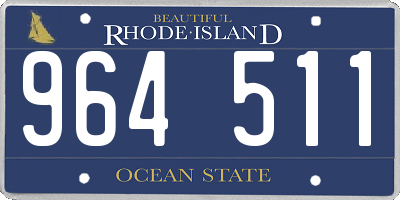RI license plate 964511