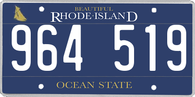 RI license plate 964519