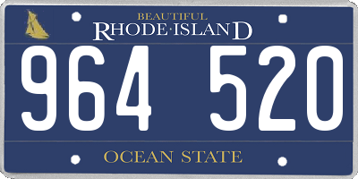 RI license plate 964520