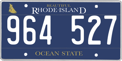 RI license plate 964527