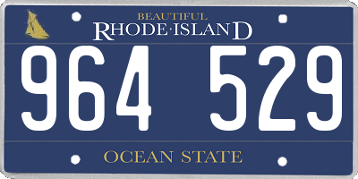 RI license plate 964529