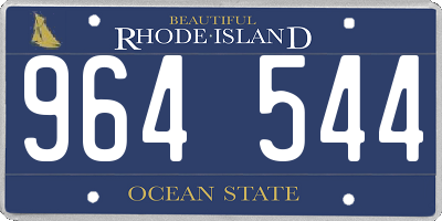 RI license plate 964544