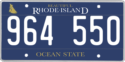 RI license plate 964550