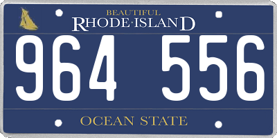 RI license plate 964556