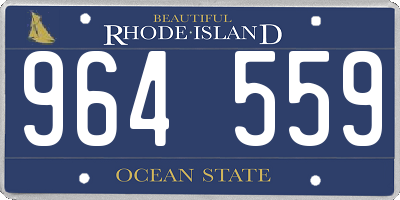 RI license plate 964559