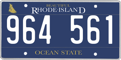 RI license plate 964561