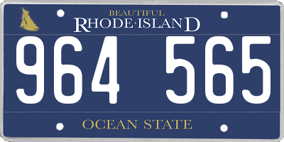 RI license plate 964565