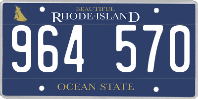 RI license plate 964570