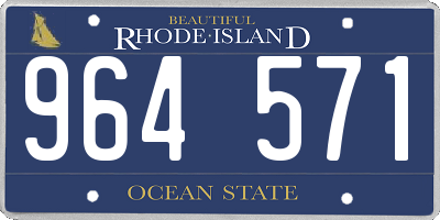 RI license plate 964571
