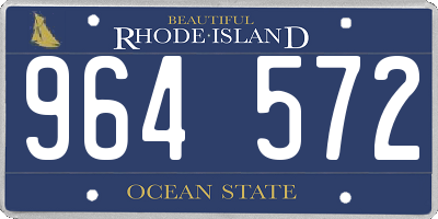 RI license plate 964572