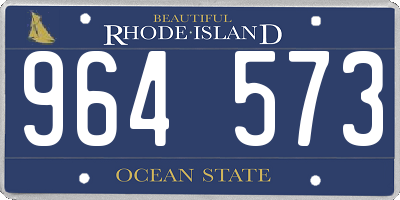 RI license plate 964573