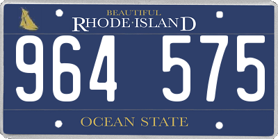 RI license plate 964575