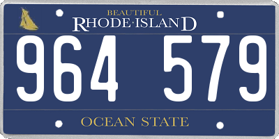RI license plate 964579