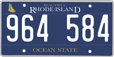 RI license plate 964584