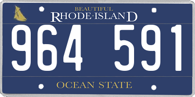 RI license plate 964591