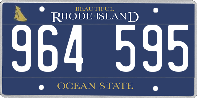 RI license plate 964595