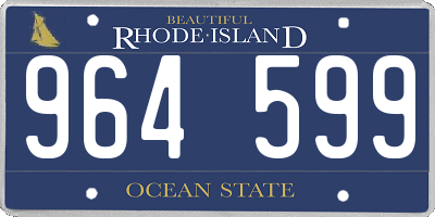 RI license plate 964599