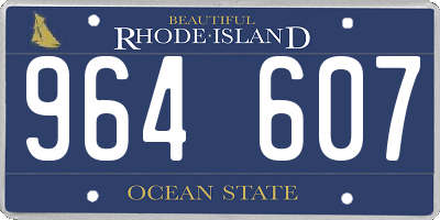 RI license plate 964607