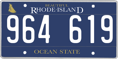 RI license plate 964619