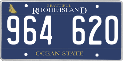 RI license plate 964620