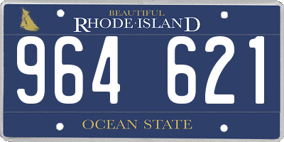 RI license plate 964621