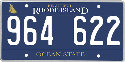 RI license plate 964622