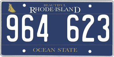 RI license plate 964623