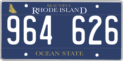 RI license plate 964626