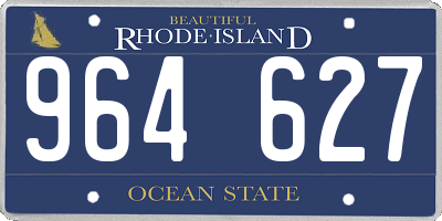 RI license plate 964627