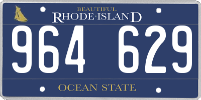 RI license plate 964629